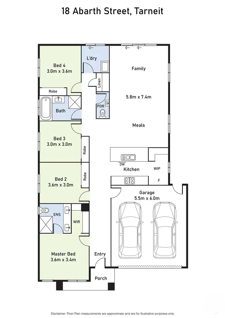 Floorplan of Homely house listing, 18 Abarth Street, Tarneit VIC 3029