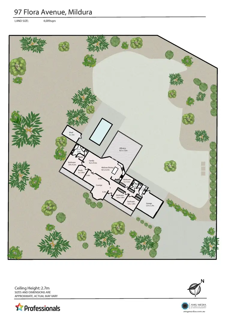 Floorplan of Homely house listing, 97 Flora Avenue, Mildura VIC 3500
