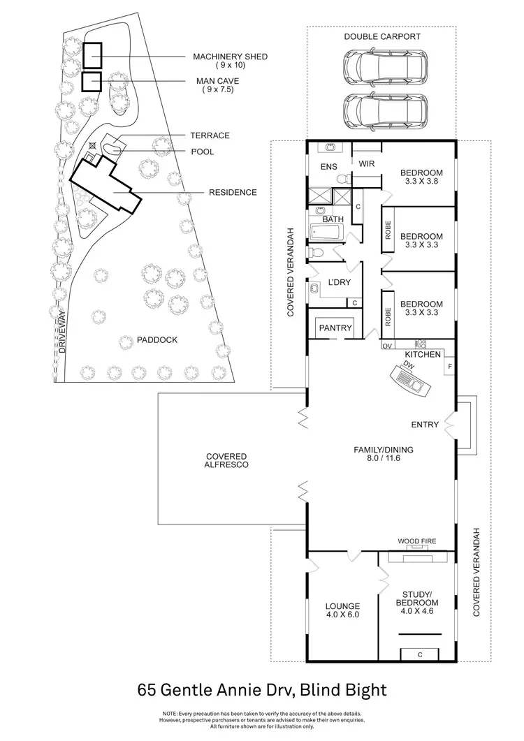 Floorplan of Homely house listing, 65 Gentle Annie Drive, Blind Bight VIC 3980