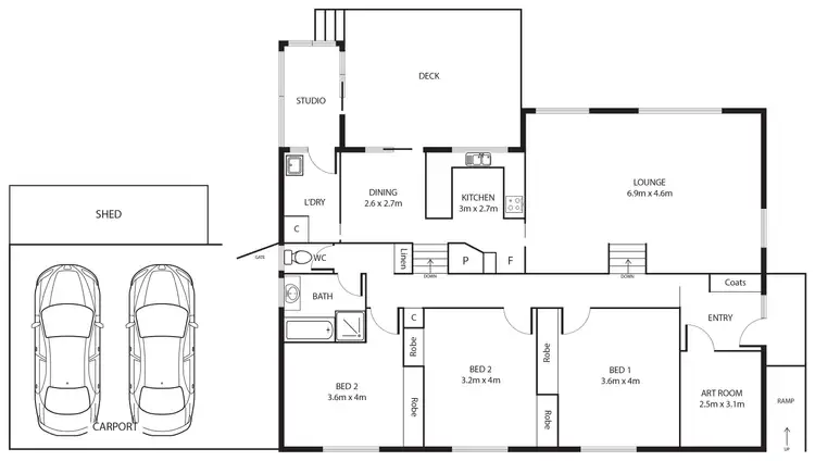 Floorplan of Homely house listing, 60 Degraves Crescent, Wanniassa ACT 2903
