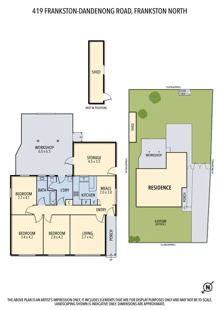 Floorplan of Homely house listing, 419 Frankston-Dandenong Road, Frankston North VIC 3200