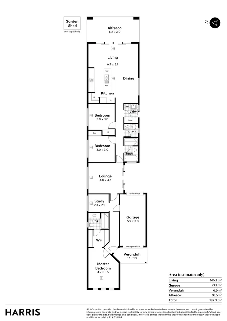 Floorplan of Homely house listing, 6 Tenth Avenue, Woodville North SA 5012