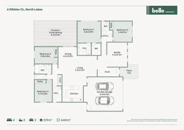 Floorplan of Homely house listing, 6 Dibbler Court, North Lakes QLD 4509