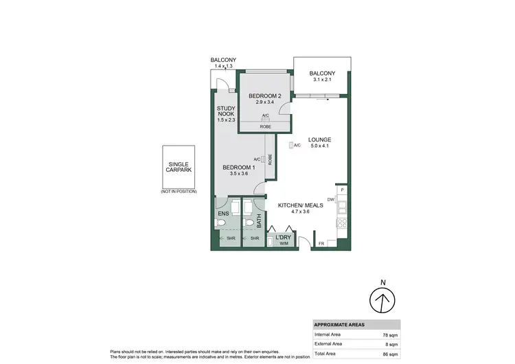 Floorplan of Homely apartment listing, 1213a/160 Grote Street, Adelaide SA 5000