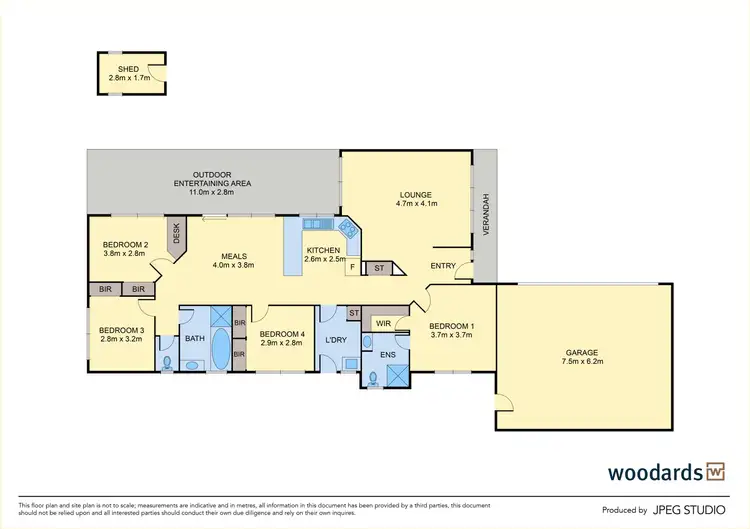 Floorplan of Homely house listing, 3 Vista Close, Gisborne VIC 3437