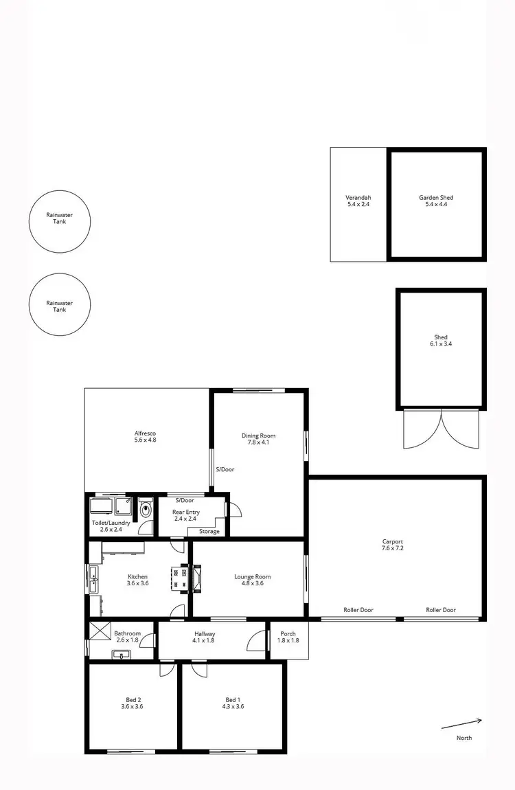 Floorplan of Homely house listing, 58 Matilda Street, Port Lincoln SA 5606