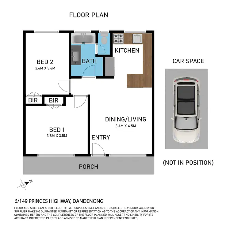 Floorplan of Homely apartment listing, 6/149 Princes Highway, Dandenong VIC 3175