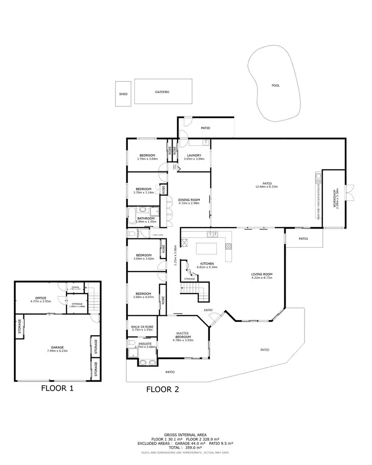 Floorplan of Homely house listing, 2 Solomon Place, Mooroobool QLD 4870