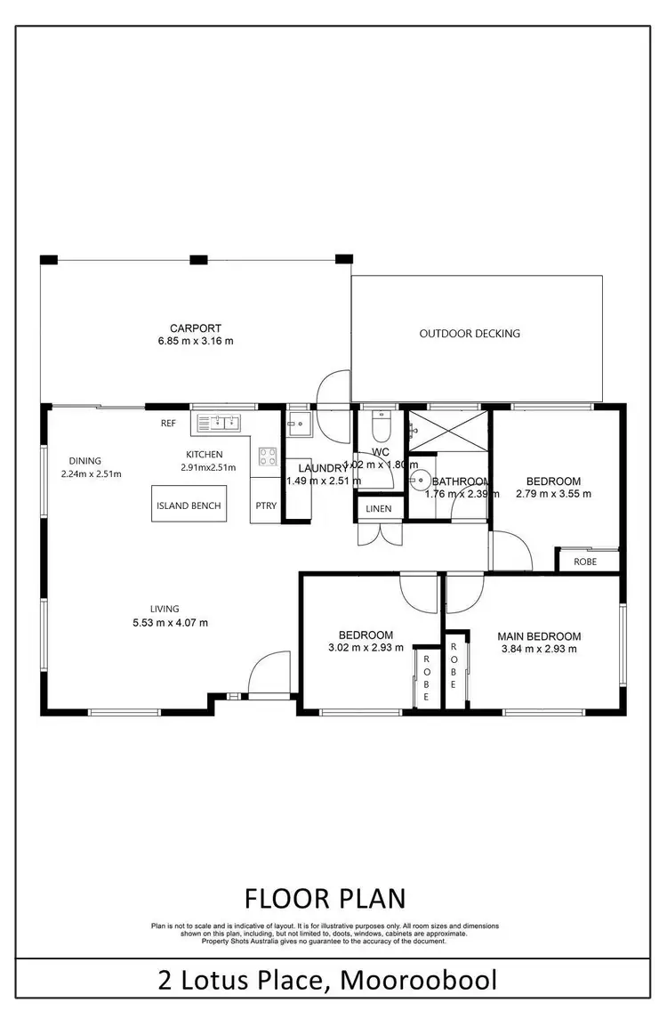 Floorplan of Homely house listing, 2 Lotus Place, Mooroobool QLD 4870