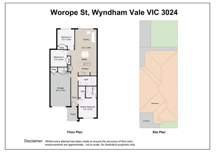 Floorplan of Homely house listing, 10 Worope Street, Wyndham Vale VIC 3024