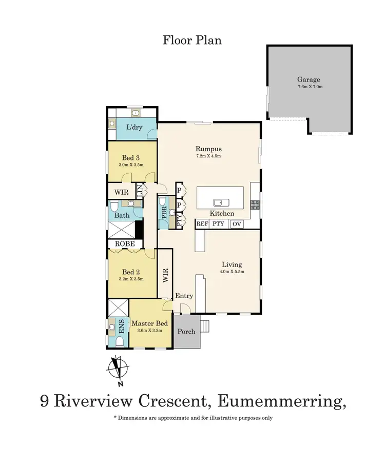 Floorplan of Homely house listing, 9 Riverview Crescent, Eumemmerring VIC 3177