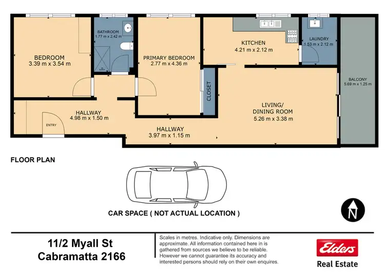 Floorplan of Homely unit listing, 11/2 Myall Street, Cabramatta NSW 2166