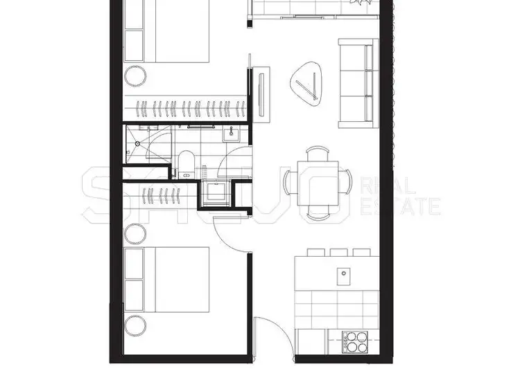 Floorplan of Homely apartment listing, 2905/45 Clarke Street, Southbank VIC 3006
