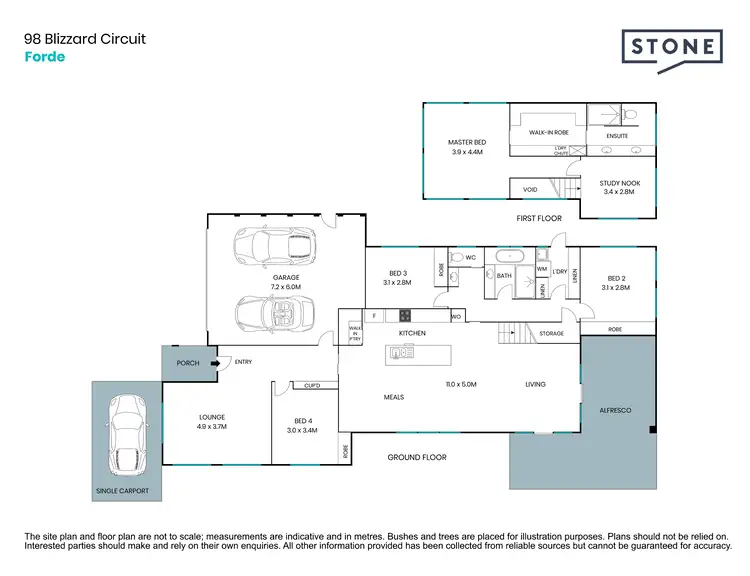 Floorplan of Homely house listing, 98 Blizzard Circuit, Forde ACT 2914