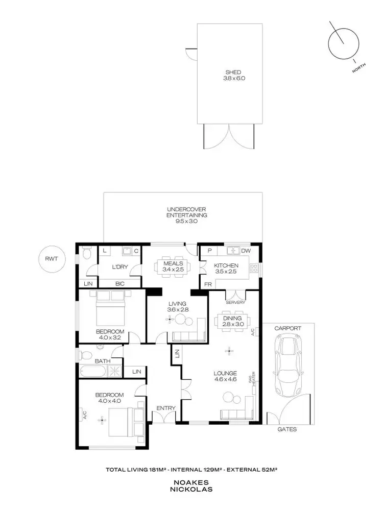 Floorplan of Homely house listing, 36 Linden Avenue, Hazelwood Park SA 5066