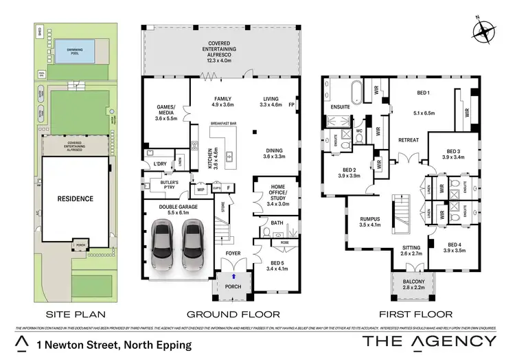 Floorplan of Homely house listing, 1 Newton Street, North Epping NSW 2121