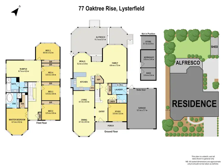 Floorplan of Homely house listing, 77 Oaktree Rise, Lysterfield VIC 3156