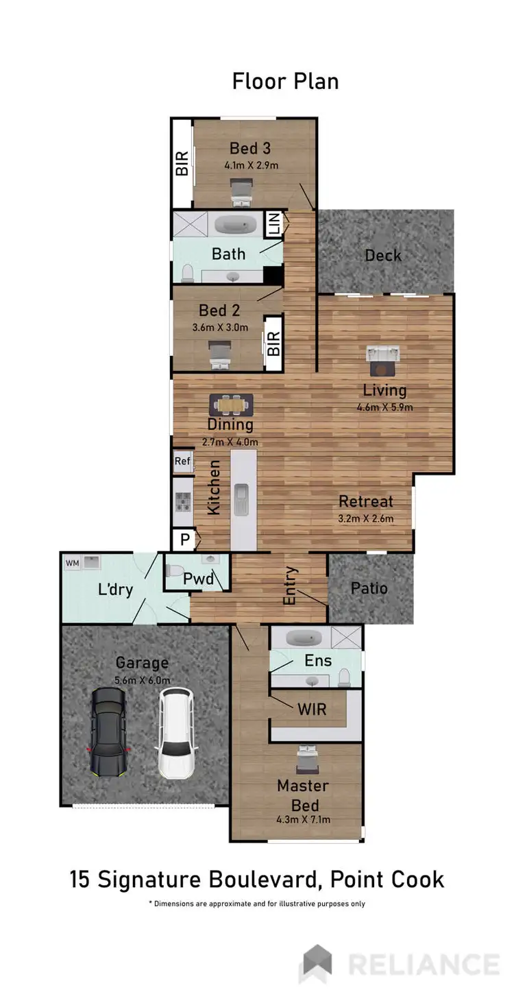 Floorplan of Homely house listing, 15 Signature Boulevard, Point Cook VIC 3030