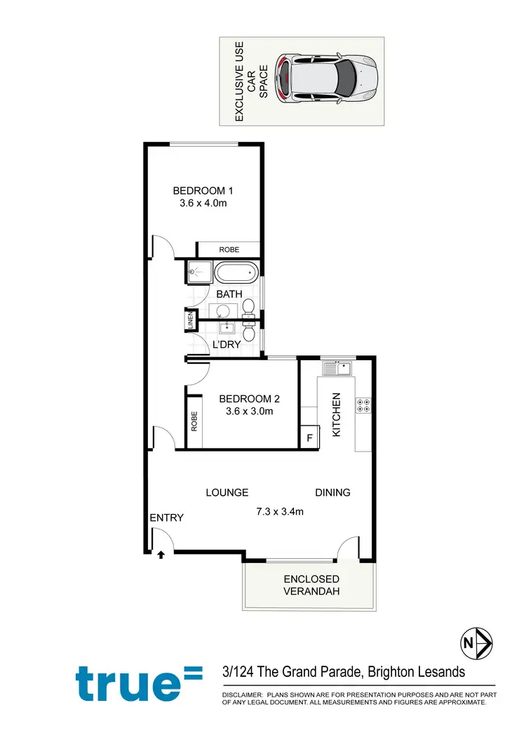 Floorplan of Homely apartment listing, 3/124-127 The Grand Parade, Brighton-Le-Sands NSW 2216