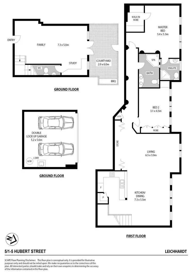 Floorplan of Homely apartment listing, 5/1-5 Hubert Street, Leichhardt NSW 2040