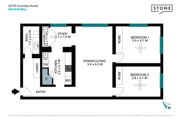 Floorplan of Homely apartment listing, 8/135 Kurraba Road, Neutral Bay NSW 2089