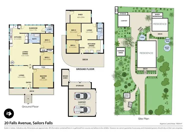 Floorplan of Homely house listing, 20 Falls Avenue, Sailors Falls VIC 3461