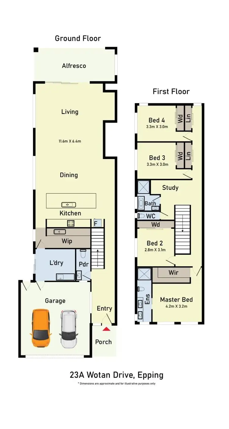 Floorplan of Homely house listing, 23A Wotan Drive, Epping VIC 3076