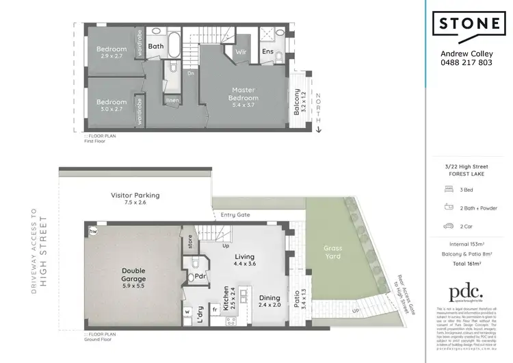 Floorplan of Homely townhouse listing, 3/22 High Street, Forest Lake QLD 4078