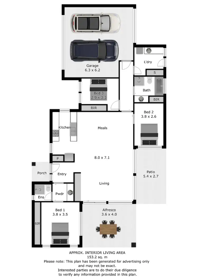 Floorplan of Homely townhouse listing, 2/25 Wilson Street, Wodonga VIC 3690
