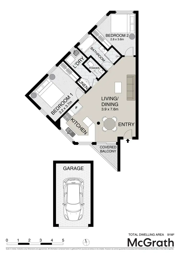 Floorplan of Homely apartment listing, 1/77 Bradman Avenue, Maroochydore QLD 4558