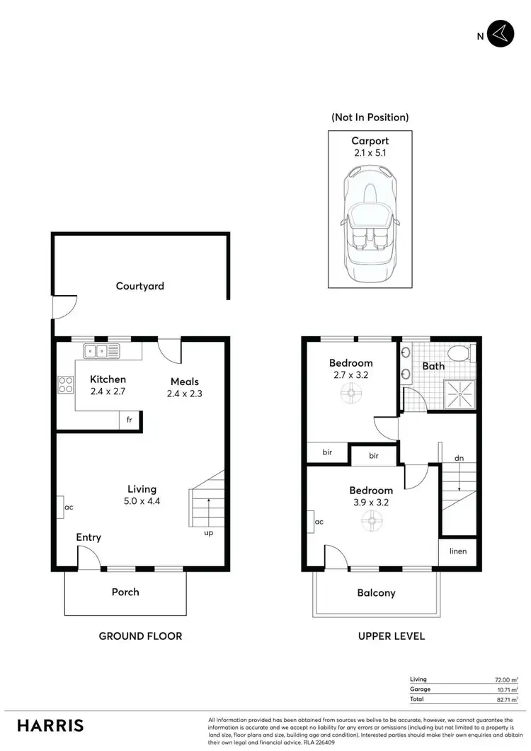 Floorplan of Homely townhouse listing, 4/41A Addison Road, Black Forest SA 5035
