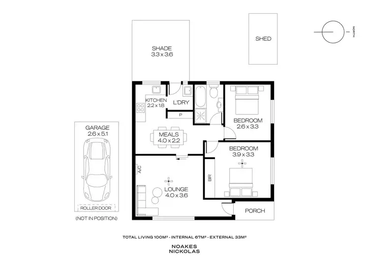 Floorplan of Homely unit listing, 1/24 Deepdene Avenue, Mitchell Park SA 5043