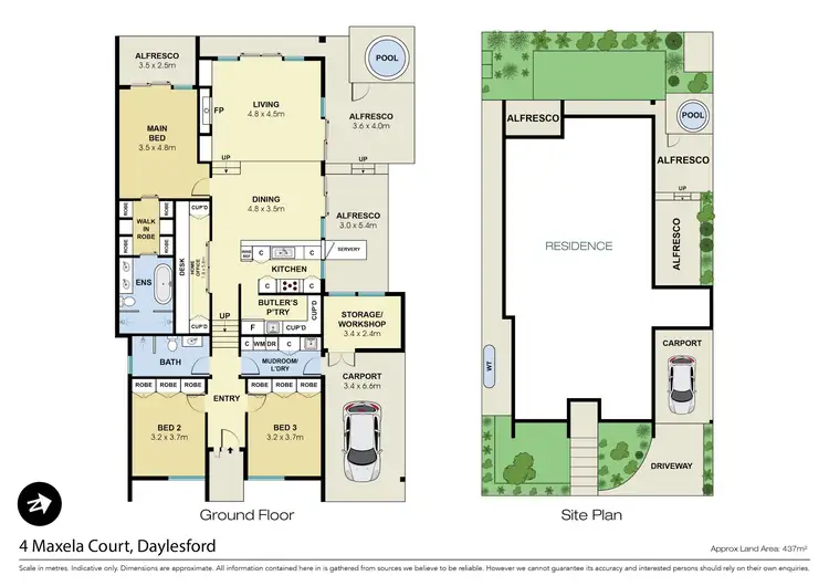 Floorplan of Homely house listing, 4 Maxela Court, Daylesford VIC 3460