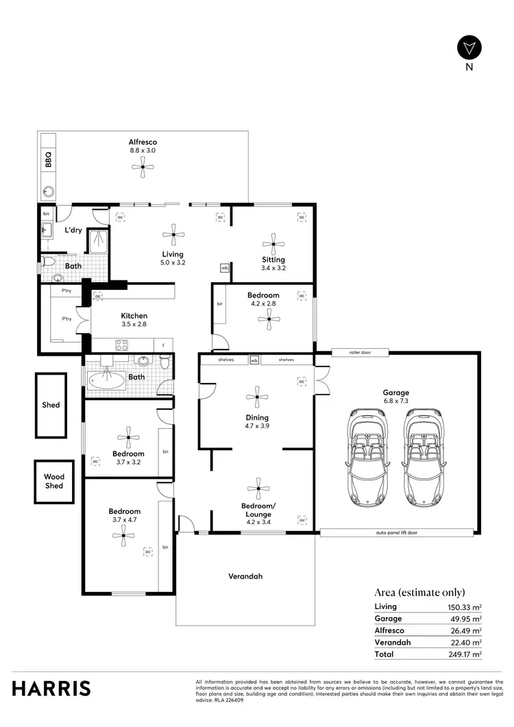Floorplan of Homely house listing, 73 Fisher Street, Myrtle Bank SA 5064