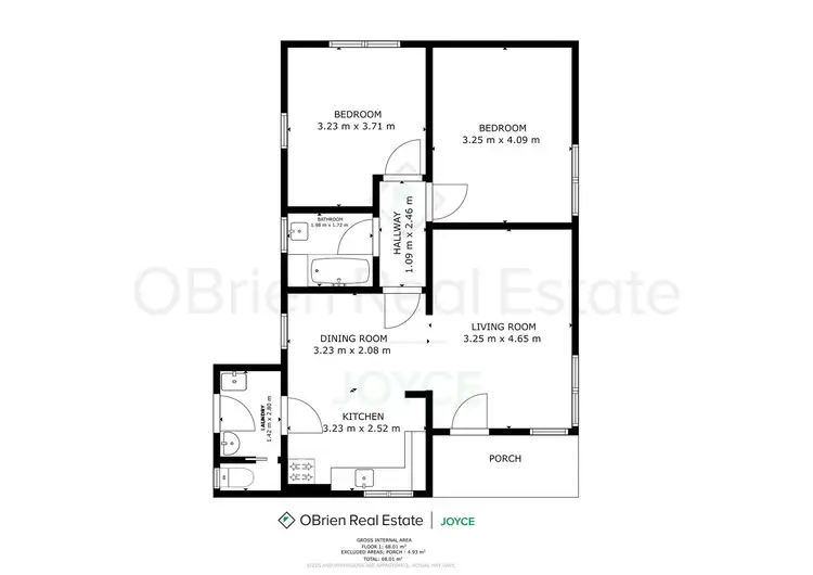 Floorplan of Homely house listing, 4 Maxwell Street, Wangaratta VIC 3677