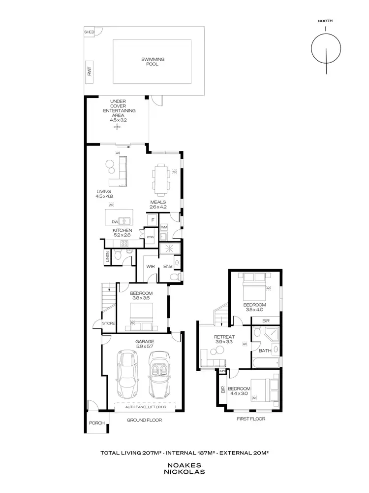 Floorplan of Homely house listing, 92C Bowker Street, Warradale SA 5046