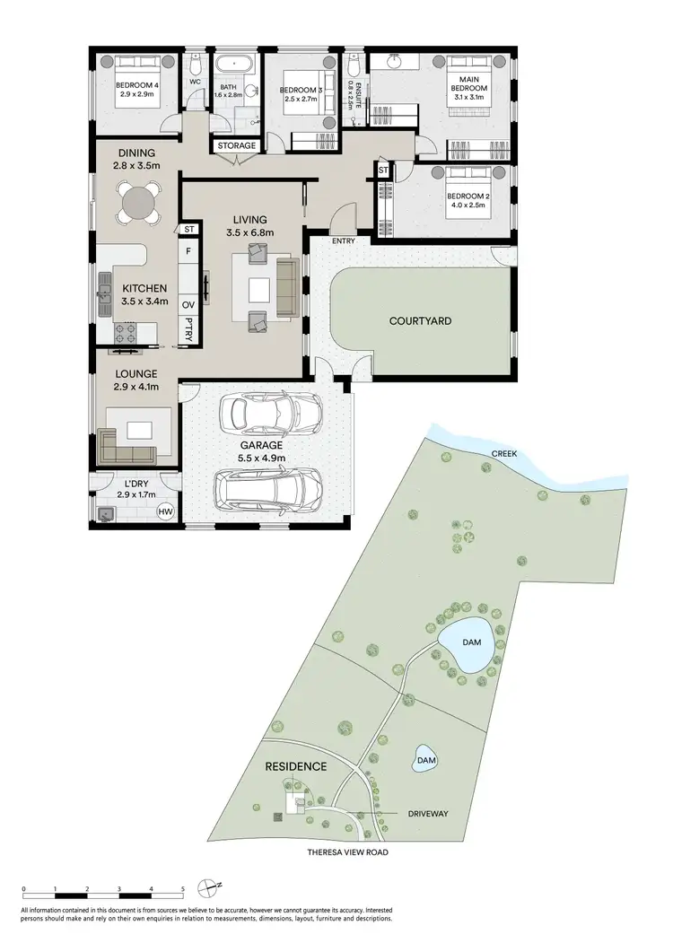 Floorplan of Homely rural property listing, 45 Theresa View Road, Theresa Park NSW 2570