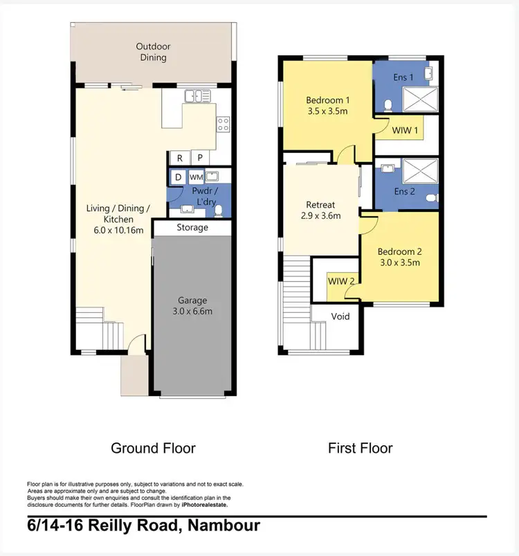 Floorplan of Homely townhouse listing, 6/14-16 Reilly Road, Nambour QLD 4560
