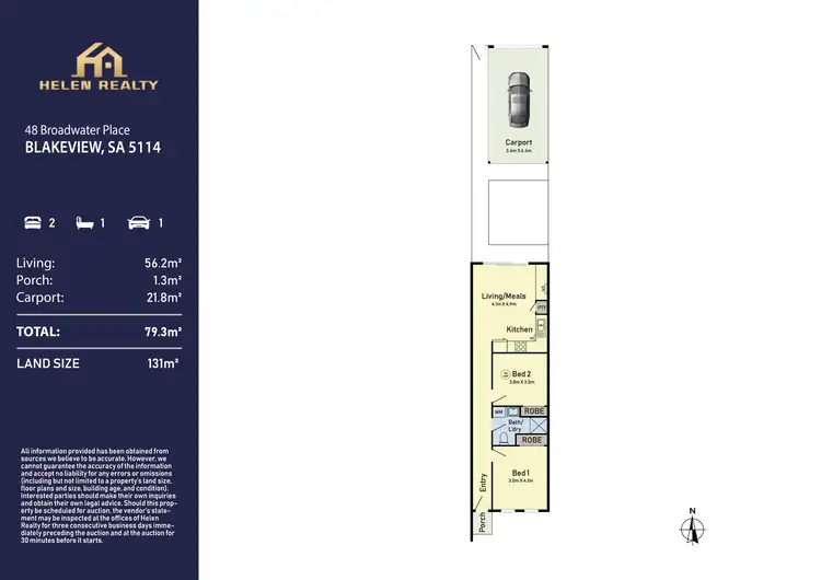 Floorplan of Homely house listing, 48 Broadwater Place, Blakeview SA 5114