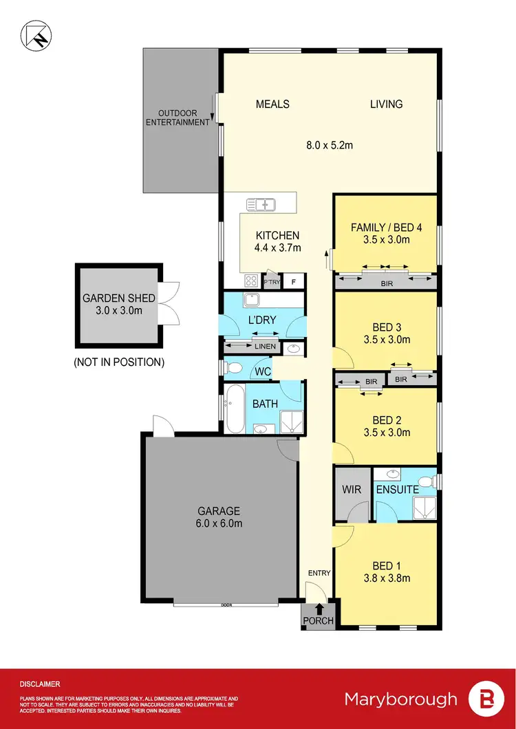 Floorplan of Homely house listing, 20 Forest View Drive, Maryborough VIC 3465