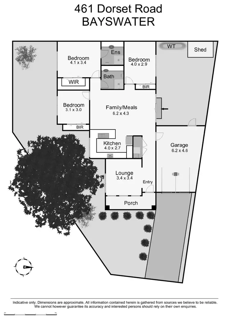 Floorplan of Homely unit listing, 461 Dorset Road, Bayswater VIC 3153