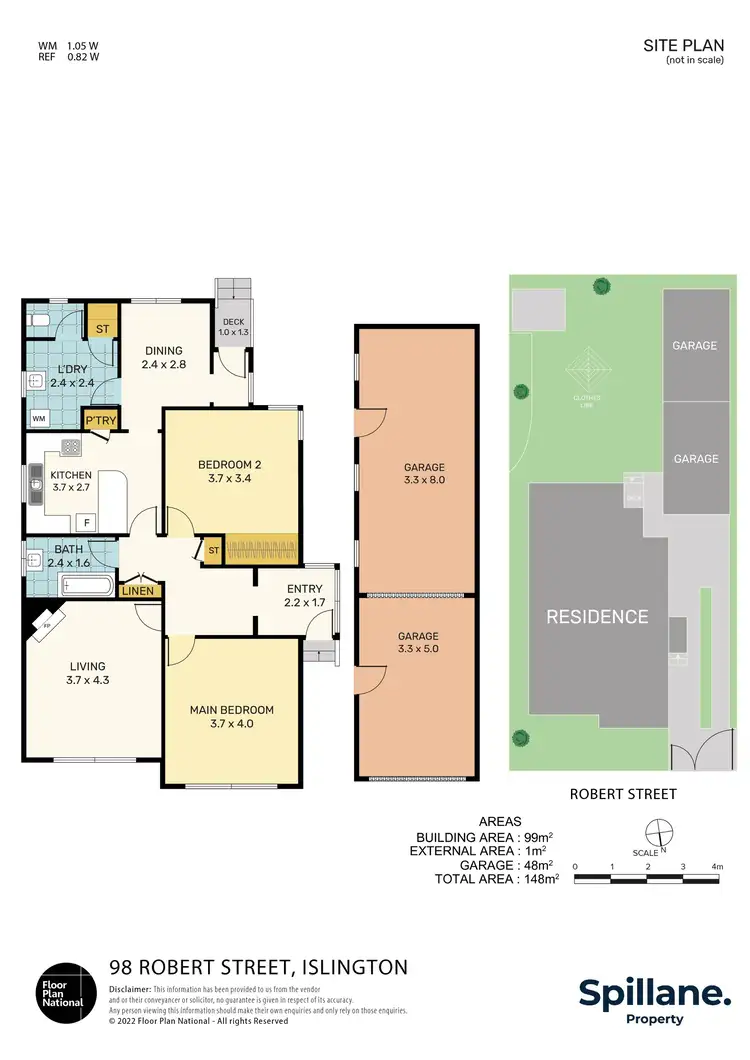 Floorplan of Homely house listing, 98 Robert Street, Islington NSW 2296