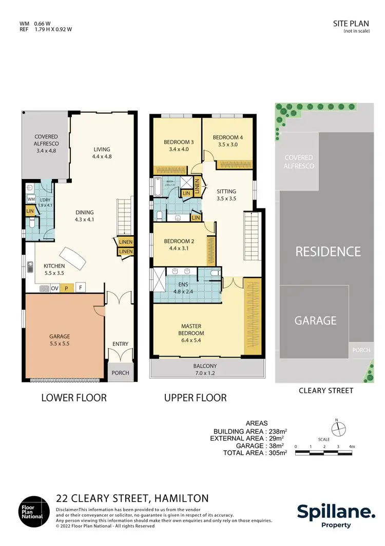 Floorplan of Homely house listing, 22 Cleary Street, Hamilton NSW 2303