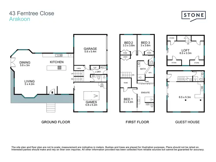 Floorplan of Homely rural property listing, 43 Fern Tree Close, Arakoon NSW 2431