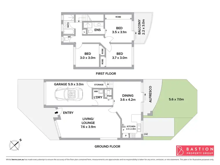 Floorplan of Homely townhouse listing, 36/15 Aspinall Street, Watson ACT 2602