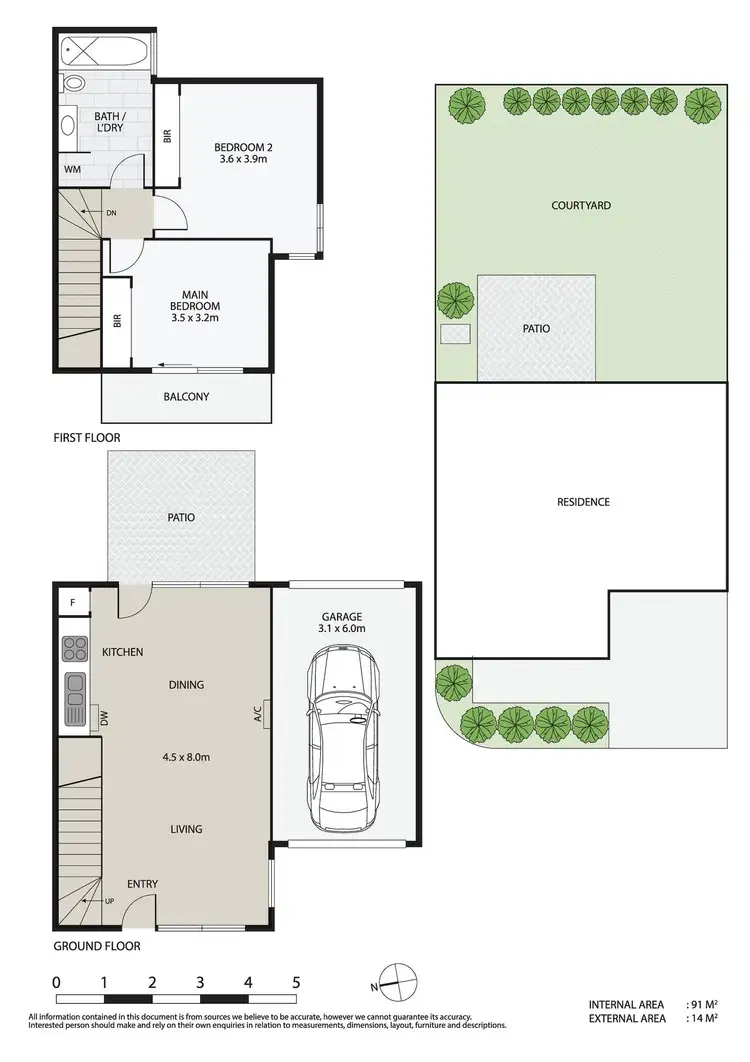 Floorplan of Homely townhouse listing, 16 Brushbox Court, Clayton VIC 3168