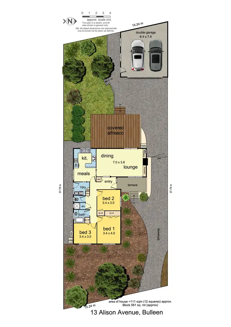 Floorplan of Homely house listing, 13 Alison Avenue, Bulleen VIC 3105