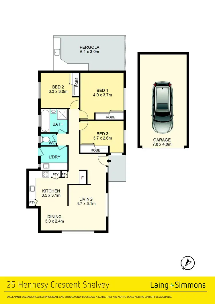 Floorplan of Homely house listing, 25 Hennesy Crescent, Shalvey NSW 2770