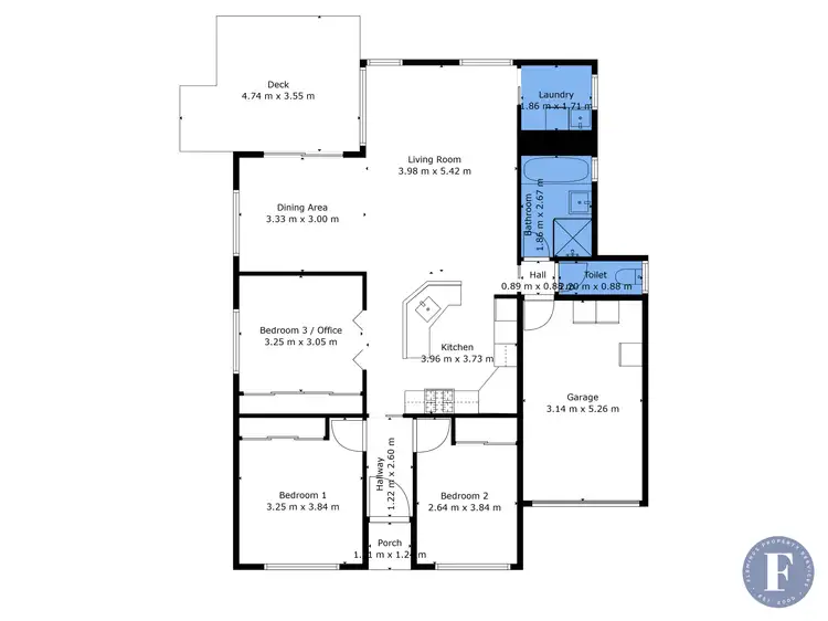 Floorplan of Homely townhouse listing, 2A Murringo Street, Young NSW 2594
