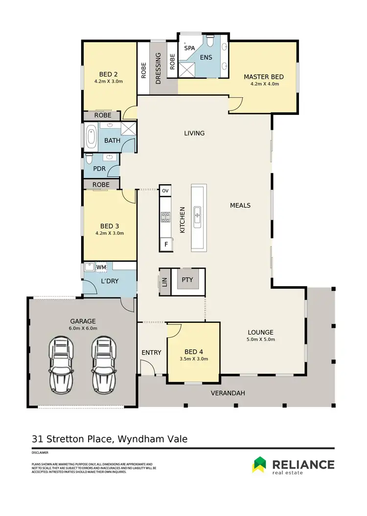 Floorplan of Homely house listing, 31 Stretton Place, Wyndham Vale VIC 3024
